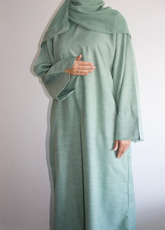 Sage Linen Abaya