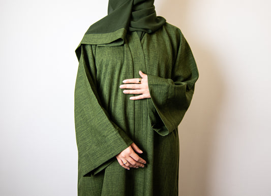 Forest Linen Abaya