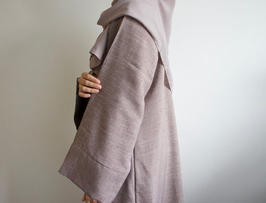 Chestnut Linen Abaya