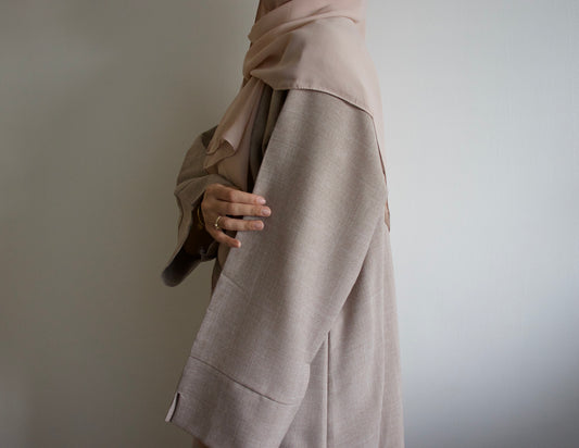 Sand Linen Abaya